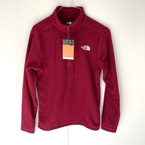 THE NORTH FACE Men's Textured Cap Rock 1/4 Zip in Cordovan Dark Heather